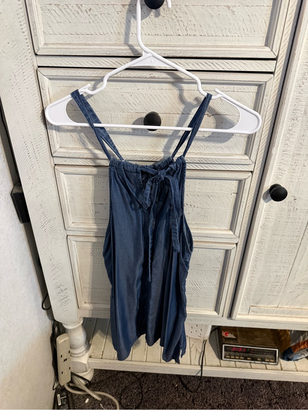 Soho Denim-Blue Crochet-Detail Tank - Picture 2 of 4